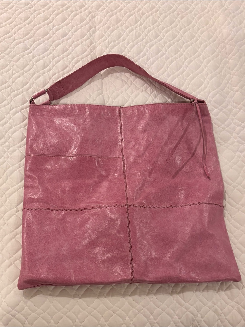HOBO Mauve Pink Leather Hobo Tote - Picture 2 of 6